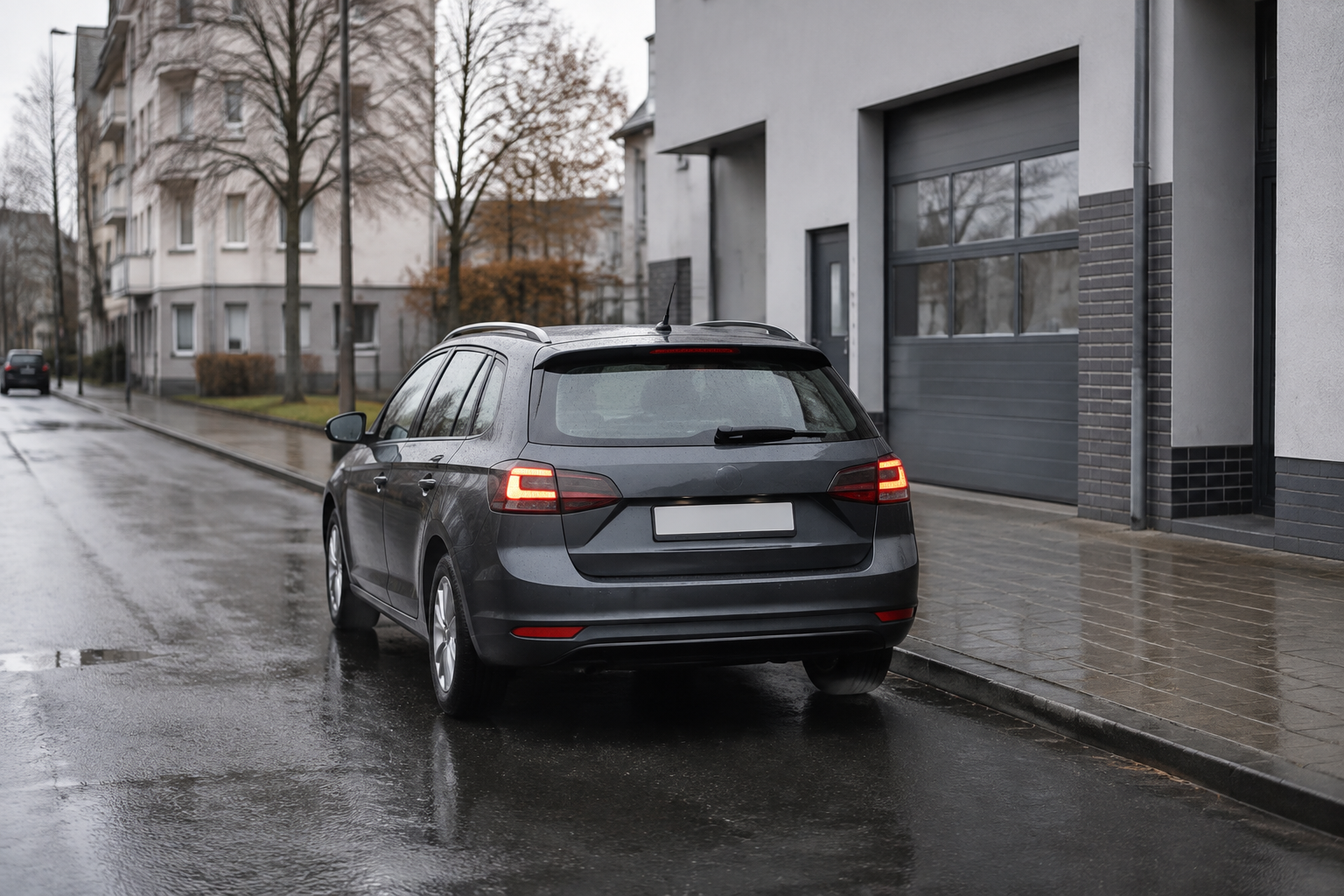 Ein Fahrzeug erreicht einen vereinbarten Zielort